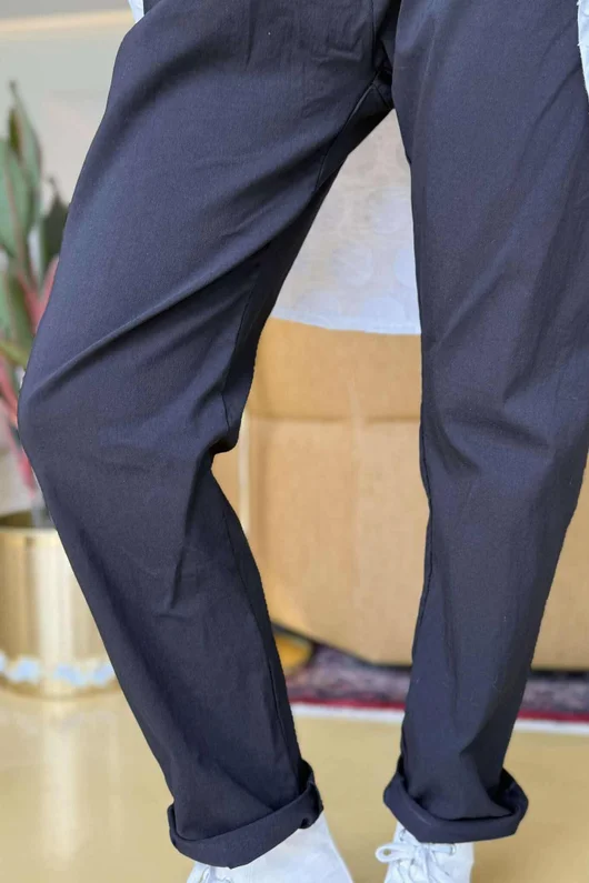 Made in Italy Luxury Smooth Magic Trouser Black *
